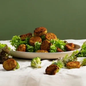 Snap Bite Hara Bhara Kebab made with spinach, green peas, and Indian spices