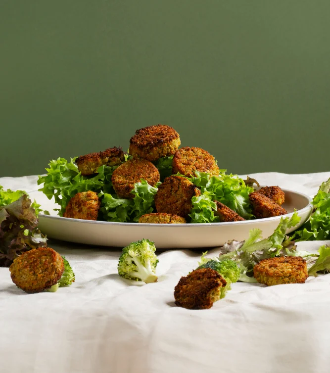 Snap Bite Hara Bhara Kebab made with spinach, green peas, and Indian spices